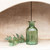 Green Flora Bottle Glass Vase (10.5cm)