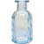 Blue Flora Bottle Glass Vase (13.7cm)