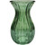 Green Harper Fluted & FlaredÂ Glass Vase (14cm)