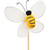 Bee on Stick (Pack of 10) Bee on Stick (Pack of 10)