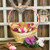 Sun Bleached Wicker Basket - Round (19cm)