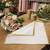 Korean Style Pre Cut Cello Wrap Sheets - White with Gold Border (100 Sheets)