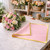 Korean Style Pre Cut Cello Wrap Sheets - Pale Pink with Gold Border (100 Sheets)