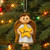 Suki - Personalisable Christmas Decoration - Gold Boy Angel
