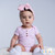 Pink Large Bow Cable Headband