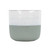 Hortus Green & White Bordeaux Stoneware Pot (22.5cm H x 24.5cm Dia)
