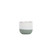 Hortus Green & White Bordeaux Stoneware Pot (11cm H x 12.5cm Dia)