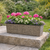 Grey Rattan Effect Trough Planter (59cm)