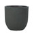 Set of 3 Hortus Outdoor Ribbed Frost Proof Grey Planters