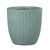 Set of 3 Hortus Outdoor Ribbed Grey/Green Planters