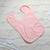 Pink 100% Organic Cotton Unbranded Velcro Bib