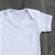 White Short Sleeve Unbranded Cotton Bodysuit - (NB)