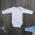 White Unbranded Long Sleeve Baby Bodysuit (6-12 Months)