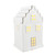 White Ceramic House Ornament (11cm)