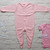 Personalisable Pink Unbranded Sleepsuit with Chest Poppers (6-12 Months)