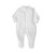 White 100% Organic Cotton Unbranded Long Sleeved Baby Sleepsuit (0-3 Months)