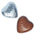 Silver Foil Milk Chocolate Hearts (50pk)