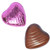 Pink Foil Milk Chocolate Hearts (100pk)