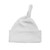 White 100% Organic Cotton Unbranded Knotted Hat (0-3 Months)