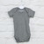 Grey Marl Short Sleeve Unbranded Baby Bodysuit (3-6 Months)