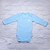 Blue 100% Organic Cotton Unbranded Long Sleeve Bodysuit (6-12 Months)