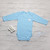 Blue 100% Organic Cotton Unbranded Long Sleeve Bodysuit (12 -18 Months)