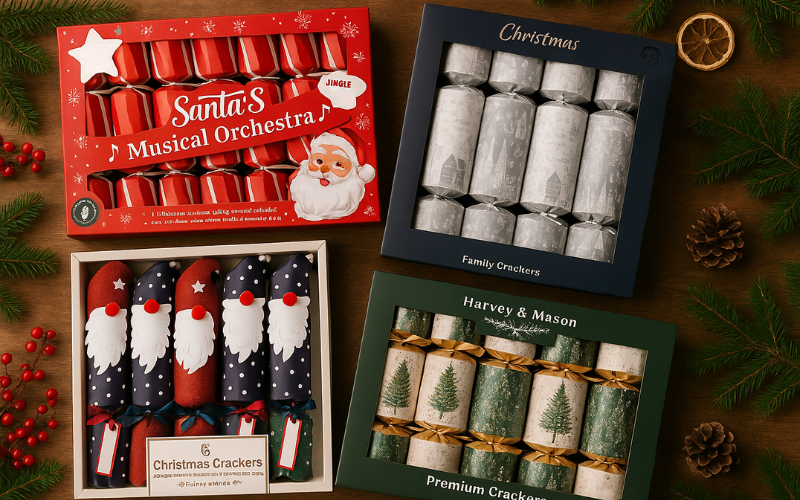 Christmas crackers, packs 