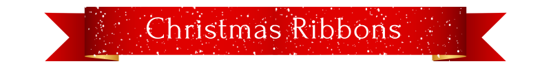 christmas theme ribbons 