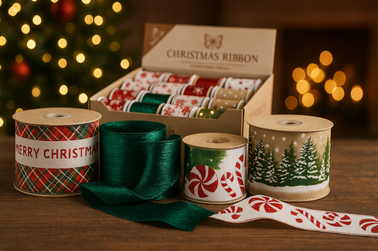 Christmas theme ribbons 