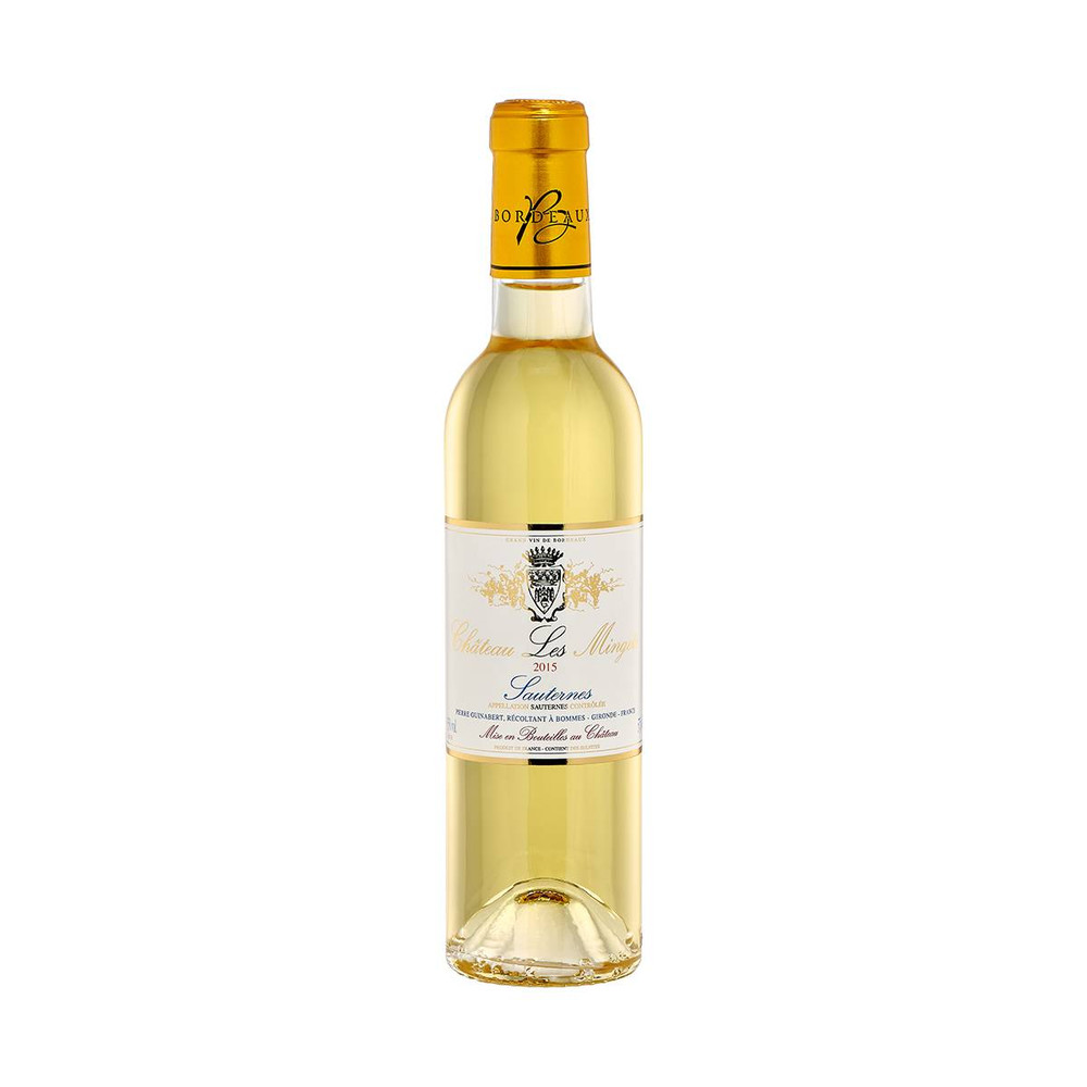 Chateau Les Mingets 2018, Sauternes is a rich and concentrated dessert wine from hand harvested Semillon grapes