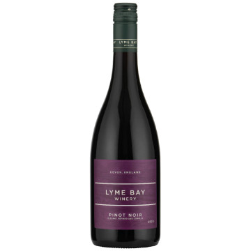 Lyme Bay Pinot Noir is made from the best fruit available in the UK. Aged in oak, this wine displays a complex and intense array of black cherries, raspberries and bramble fruit.