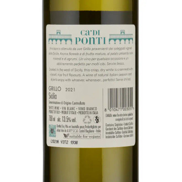 Ca’ di Ponti Grillo back label