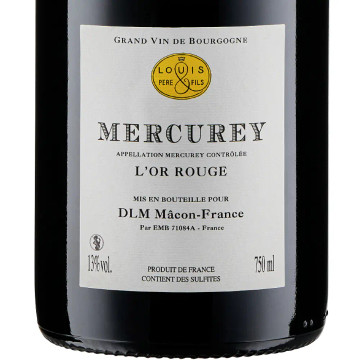 Louis Père et Fils Mercurey "L'or Rouge" back label.