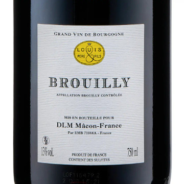 Louis Père et Fils Brouilly back label