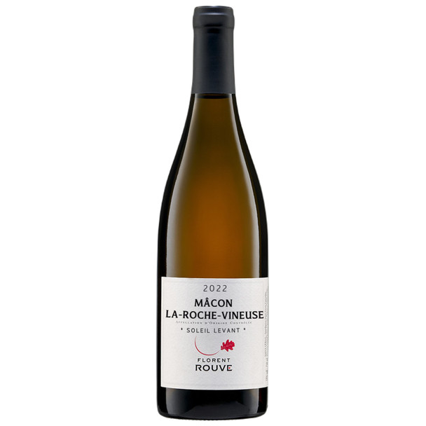 Florent Rouve Mâcon La Roche Vineuse Soleil Levant 2022 white Burgundy wine bottle