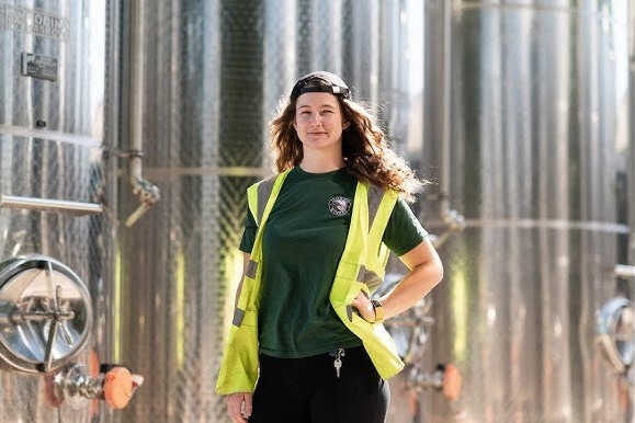 Winemaker Sarah Massey at Lyme Bay