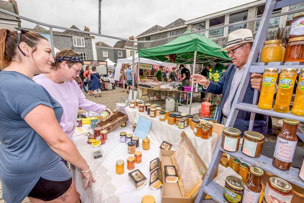 Outdoor craft and produce stalls