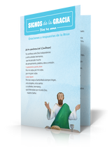 Signos de la Gracia – Dios te ama |Tarjetas de oración para la Misa