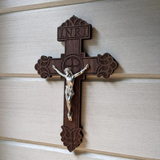 Wooden Wall Crucifix: Pardon Design