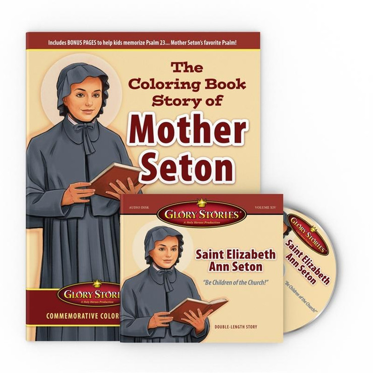 Glory Stories Vol 14: Saint Elizabeth Ann Seton CD & Coloring Book Set