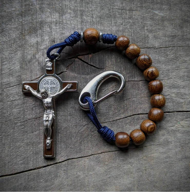 St. Benedict Paracord Pocket Rosary