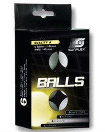 Sunflex Table Tennis Balls (6pcs)