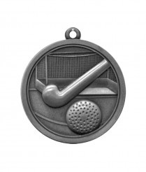 Hockey - Silver Relief Medal 4.5cm Dia