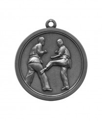 Martial Arts - Silver Relief Medal 4.5cm Dia