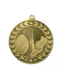Rugby Illusion Medal - Gold 5.7cm Dia