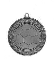 Soccer Illusion Medal - Silver 5.7cm Dia