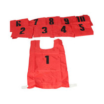 Training Bibs - Numbered 1 to 10 with a Goalie Bib