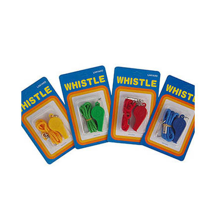 Whistle Plastic With Lanyard - Large