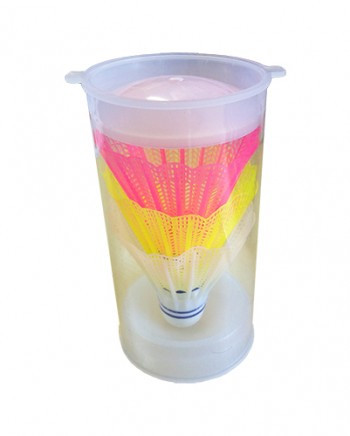 Shuttlecocks - Nylon Fluroescent - 3 Tube