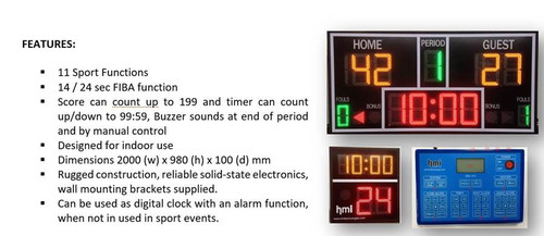 The picture shows the Sports Bundle package. The Shot Clock is the bottom left picture.